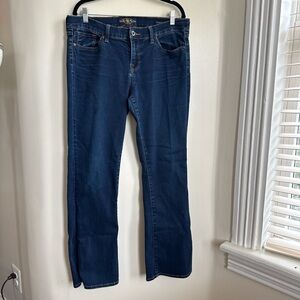 Lucky Brand Dark Blue Charlie Baby Boot Cut Jeans 14